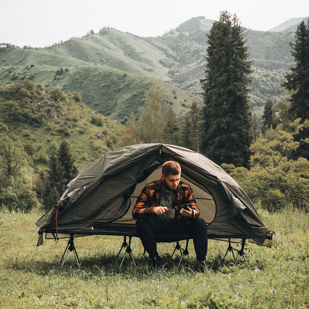 Night Cat cot tent mosquito net and windows for airflow