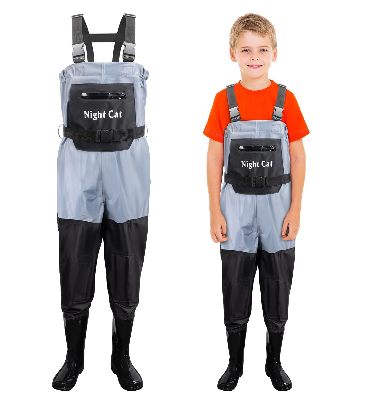 Night Cat fishing waders for kids waterproof chest wader keeps young anglers dry on river adventures