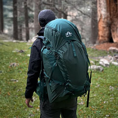 Night Cat internal-frame hiking backpack side view demonstrates ergonomic support and airflow.