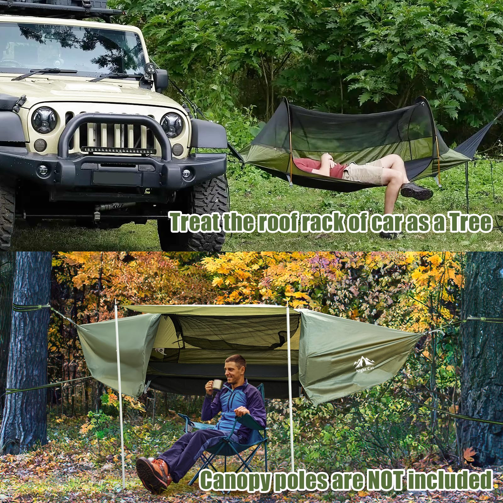 Night Cat lightweight 7.7 lb design enables easy packing