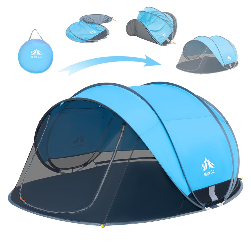 Night Cat pop-up beach tent demonstrates easy setup for spontaneous family days at the shore