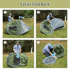 Night Cat pop-up tent interior shows roomy 2-person space for comfortable car camping.