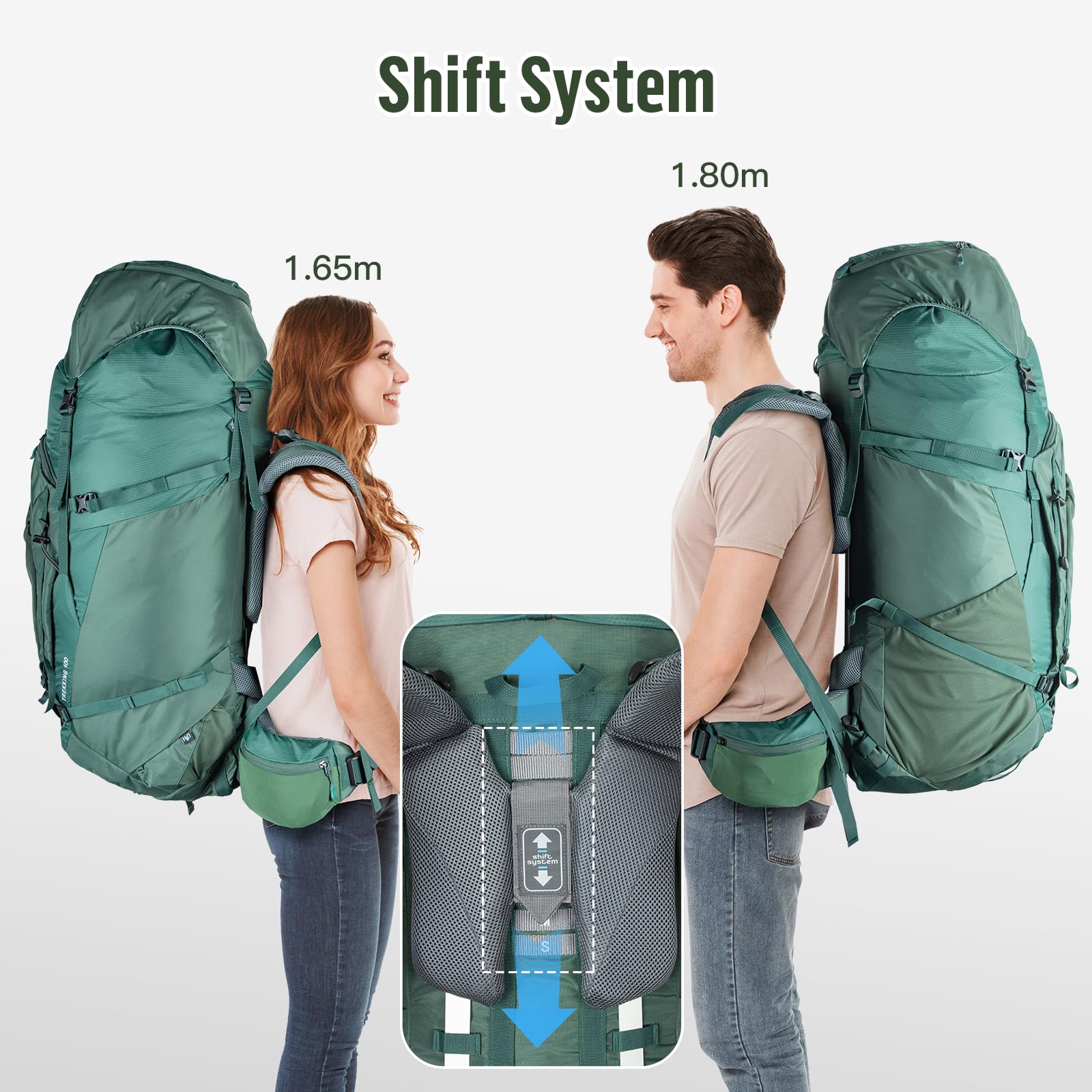 Night Cat rain cover stowed on pack protects gear in wet conditions.