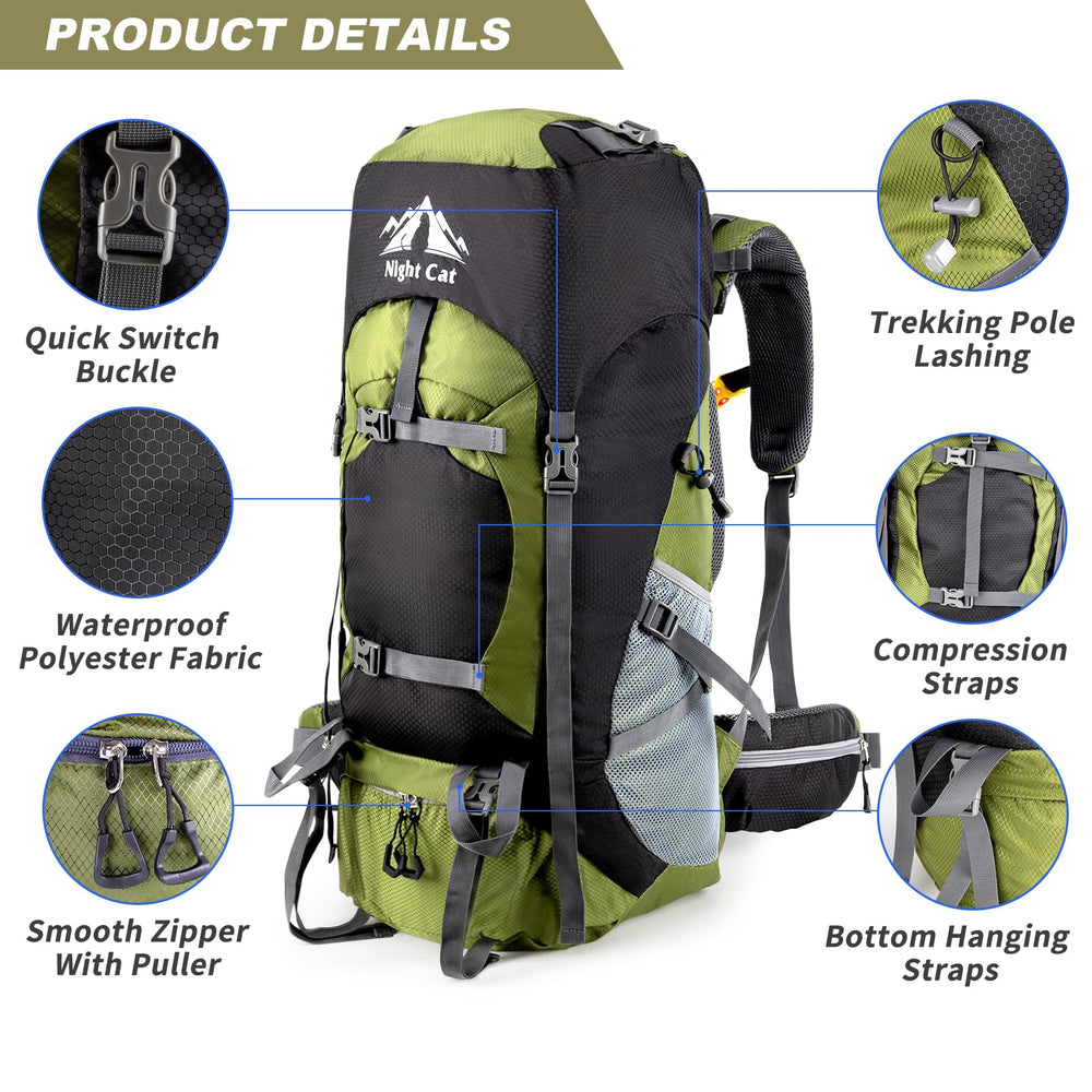 Night Cat tear-resistant fabric and strong stitching for rugged use.