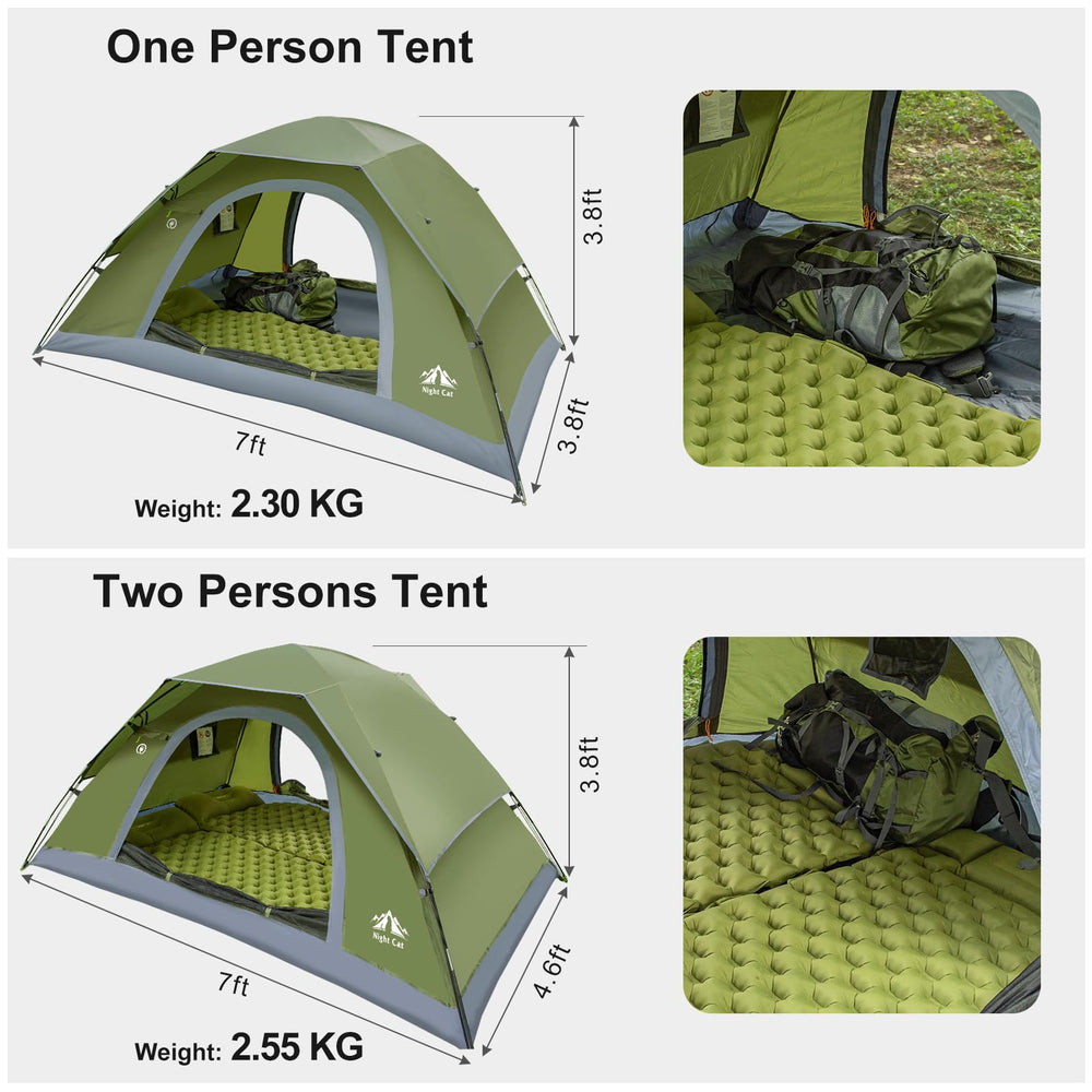 Night Cat tent easy clip setup speeds pitching on the trail.