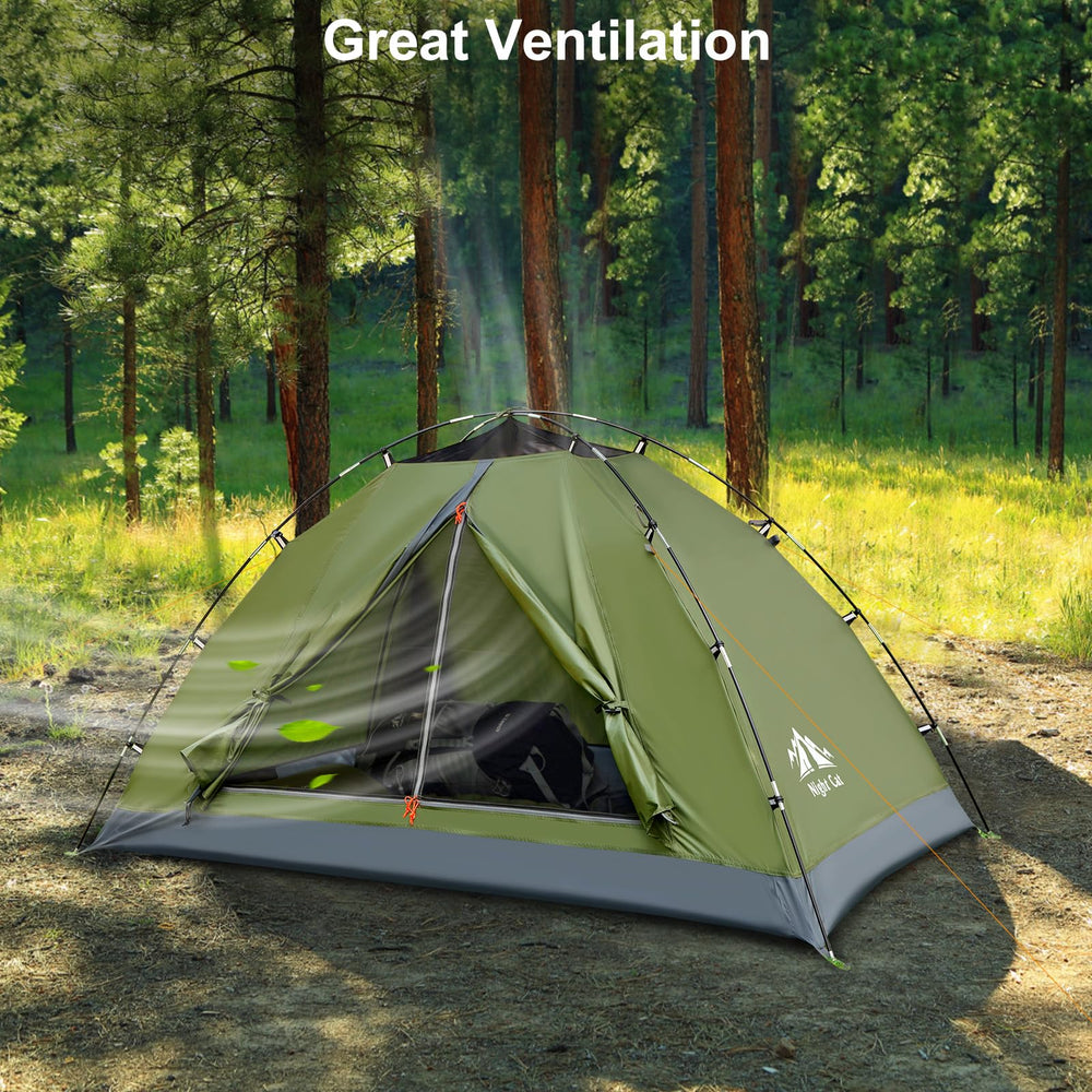Night Cat upgraded tent ventilation system provides fresh air and reduced condensation