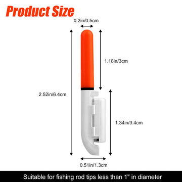 Green LED glow stick illuminated for night fishing