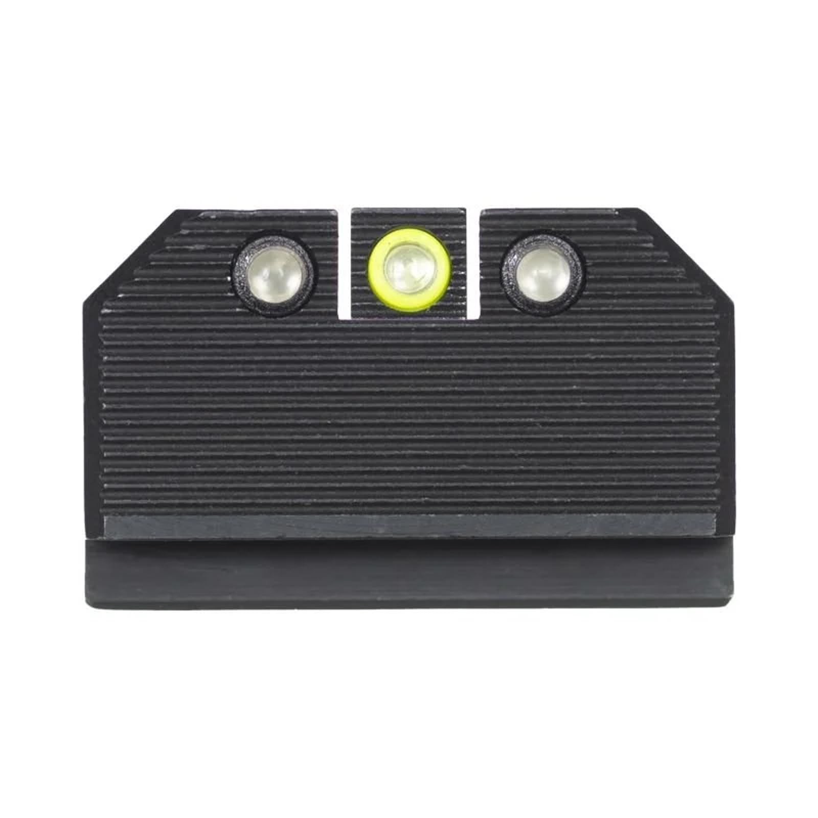 Night Fision front sight with tritium dots for fast low-light targeting