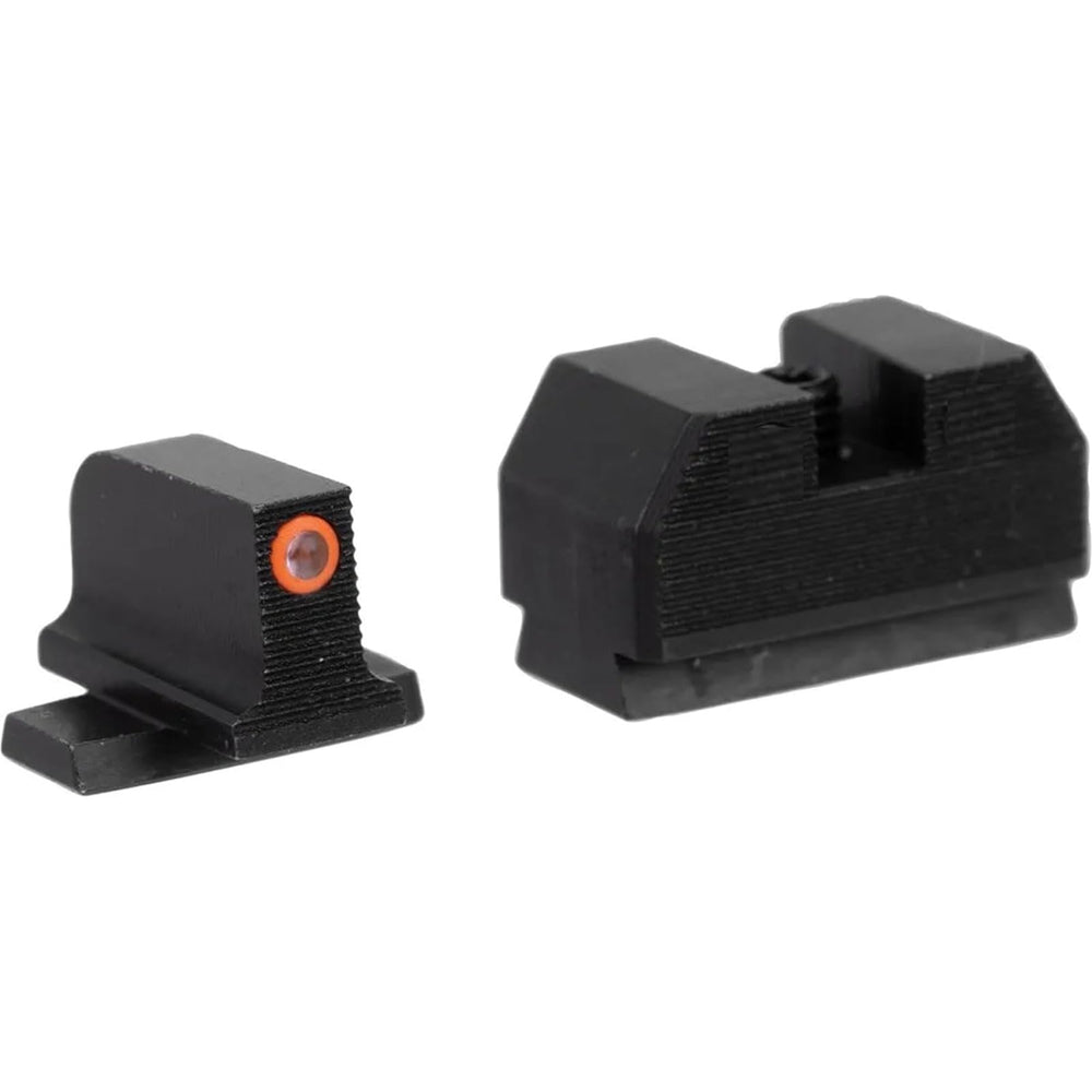 Night Fision stealth night sight for Sig P365/P320 with orange front enables fast target acquisition