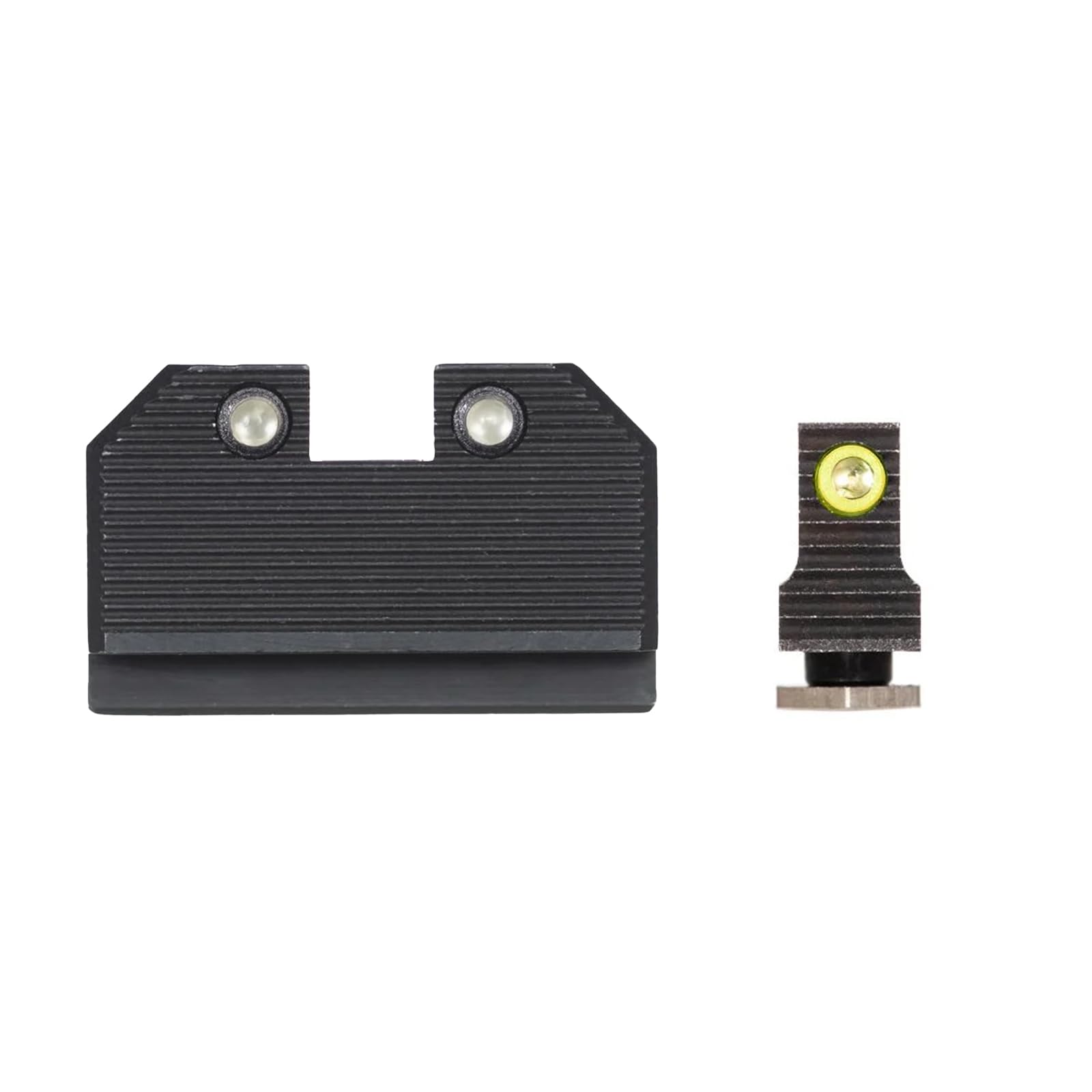 Night Fision rear sight stealth profile reduces glare for precise aiming