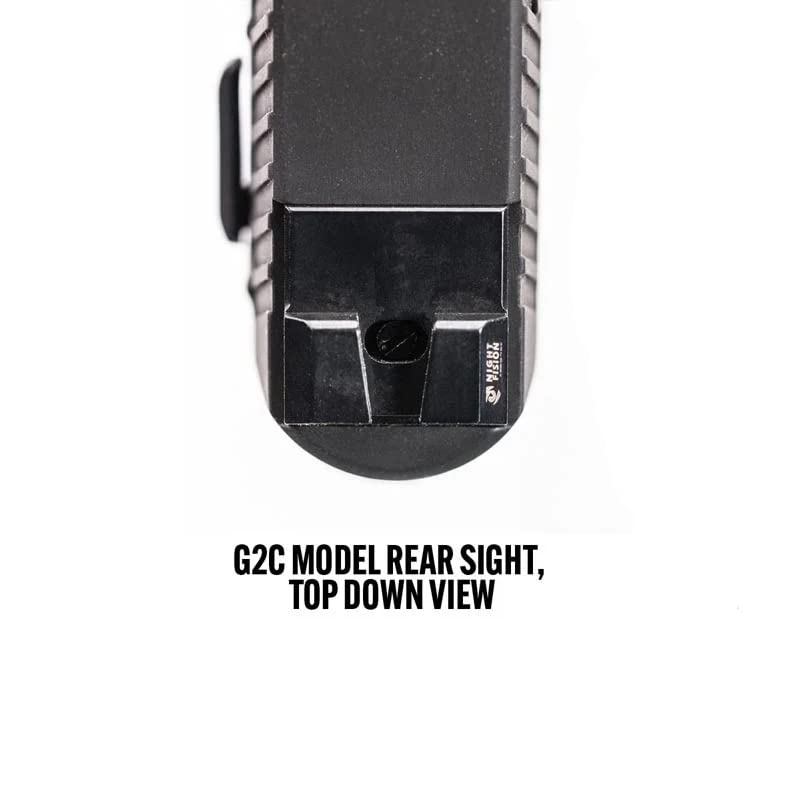 Night Fision Tritium night sights for Taurus G2C compatibility chart shows model fit options
