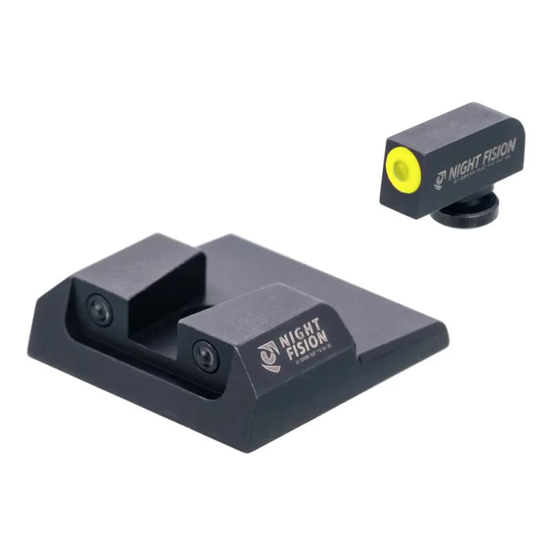 Night Fision Tritium night sights for Taurus G2C rear black rings aid confirmation at dusk