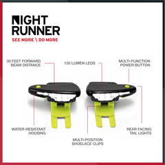 Rear red tail lights boost 360° visibility for traffic.