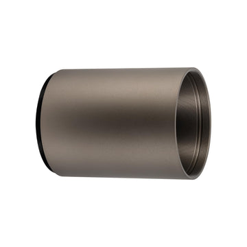 Nightforce sunshade 3-inch on 50mm SHV 14x F1, enhances focus on bright days.