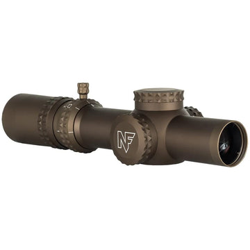 Nightforce ATACR 1-8x24mm F1/FFP reticle closeup highlights precise hold points
