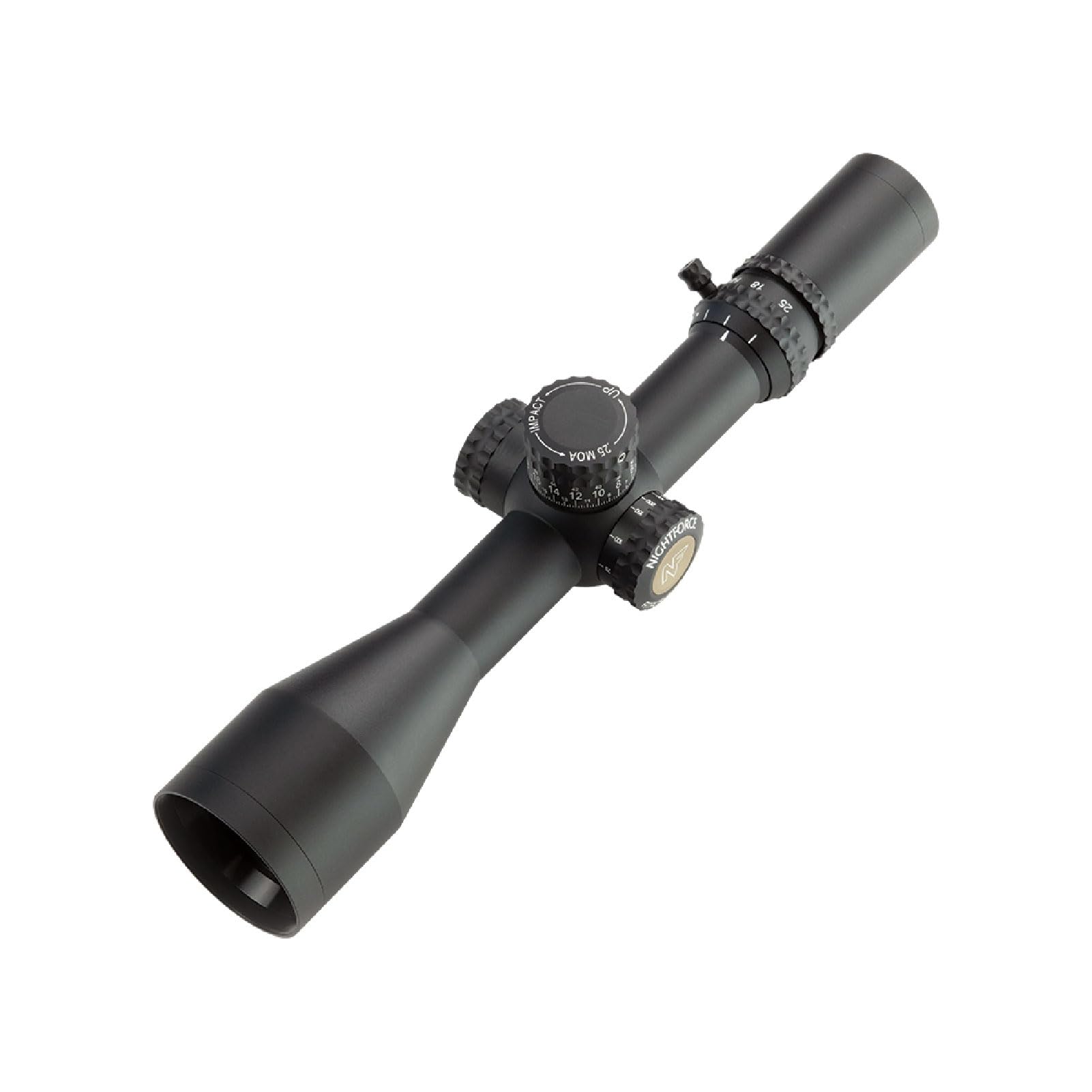 Nightforce ATACR 5-25x56mm F1 waterproof fogproof seal aids reliable performance in challenging conditions.