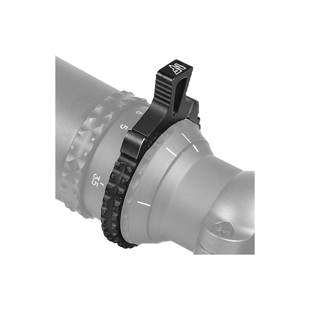 NightForce clamp-on PTL magnification adjustment optimizes rapid target focus in field use.