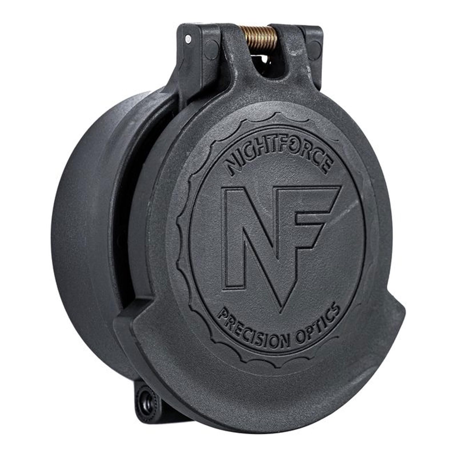 Nightforce eyepiece cap with clamp-on attachment protects the lens from dust