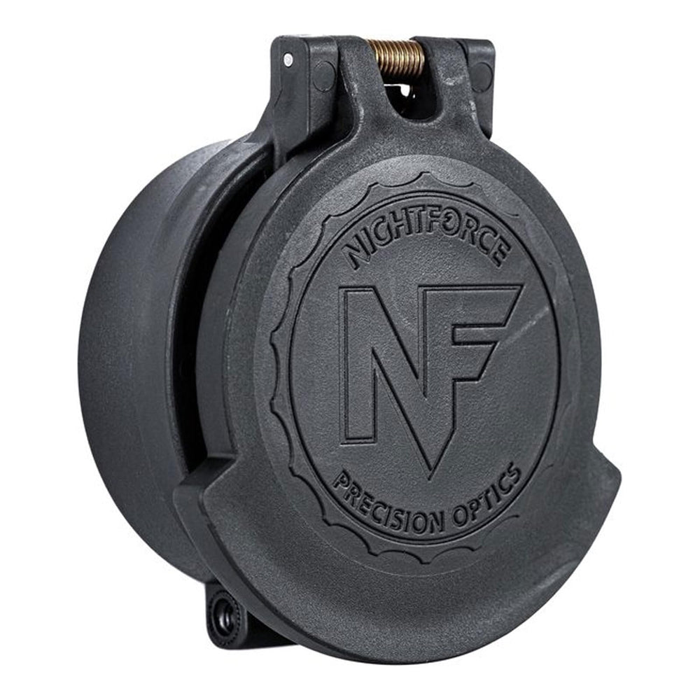 Nightforce eyepiece cap with clamp-on attachment protects the lens from dust
