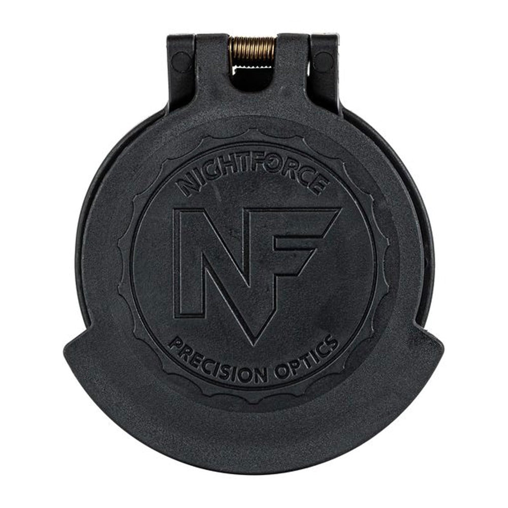 Nightforce eyepiece cap spring-loaded flip-up offers fast lens access