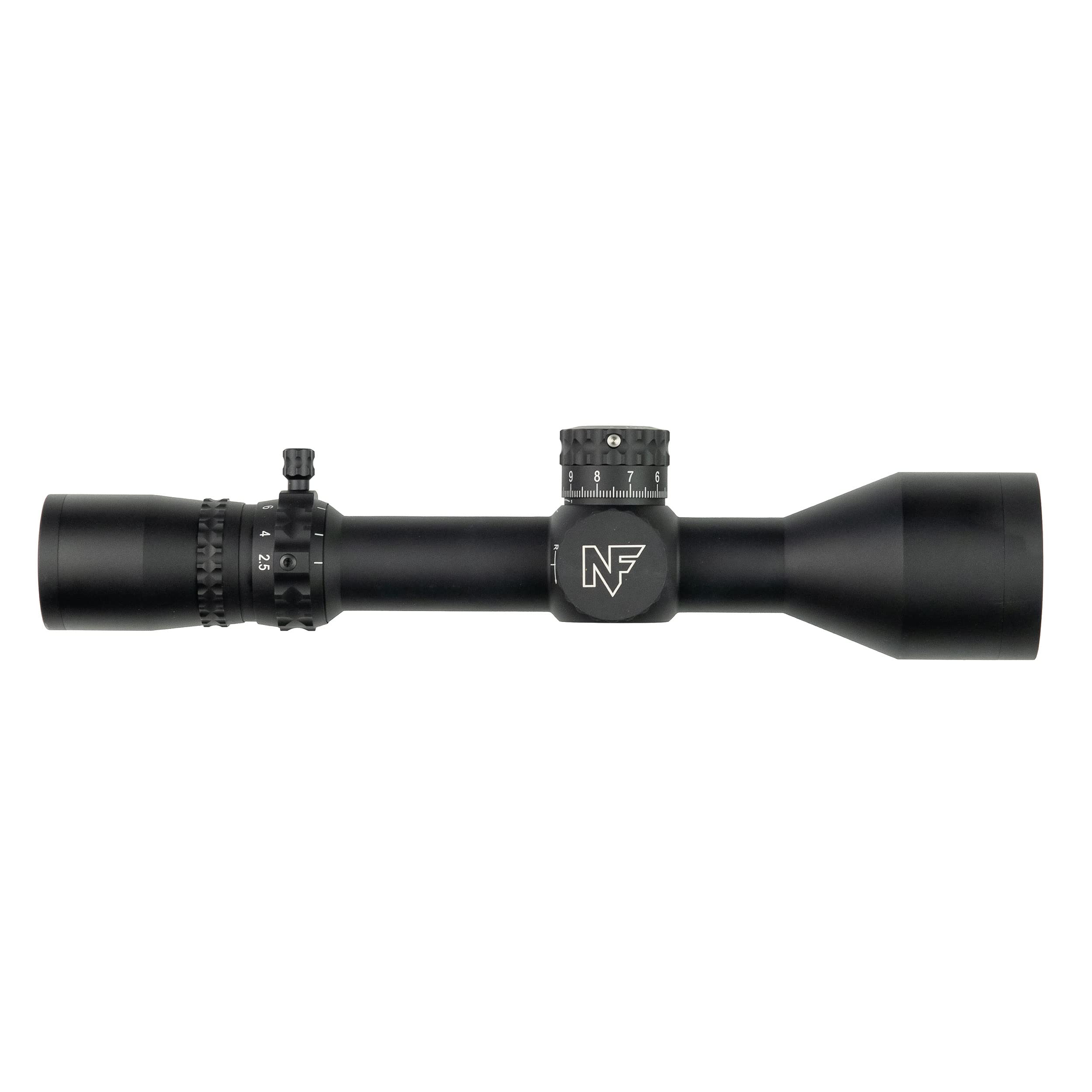 Nightforce NX8 close-up shows 2.5-20x50mm scope for precise hunting shots