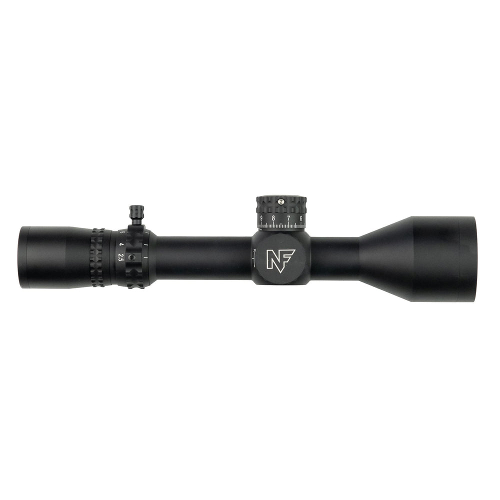 Nightforce NX8 close-up shows 2.5-20x50mm scope for precise hunting shots