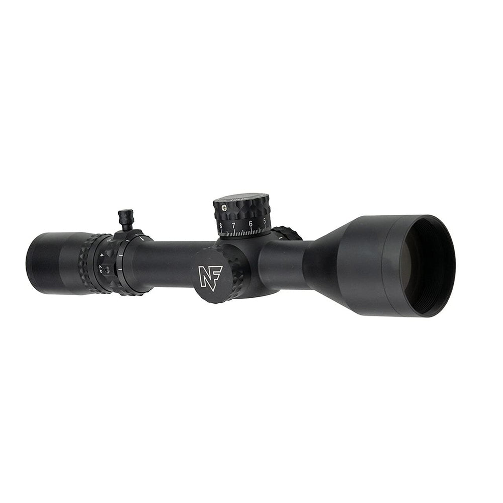 Nightforce NX8 side profile highlights compact hunting scope design for field use