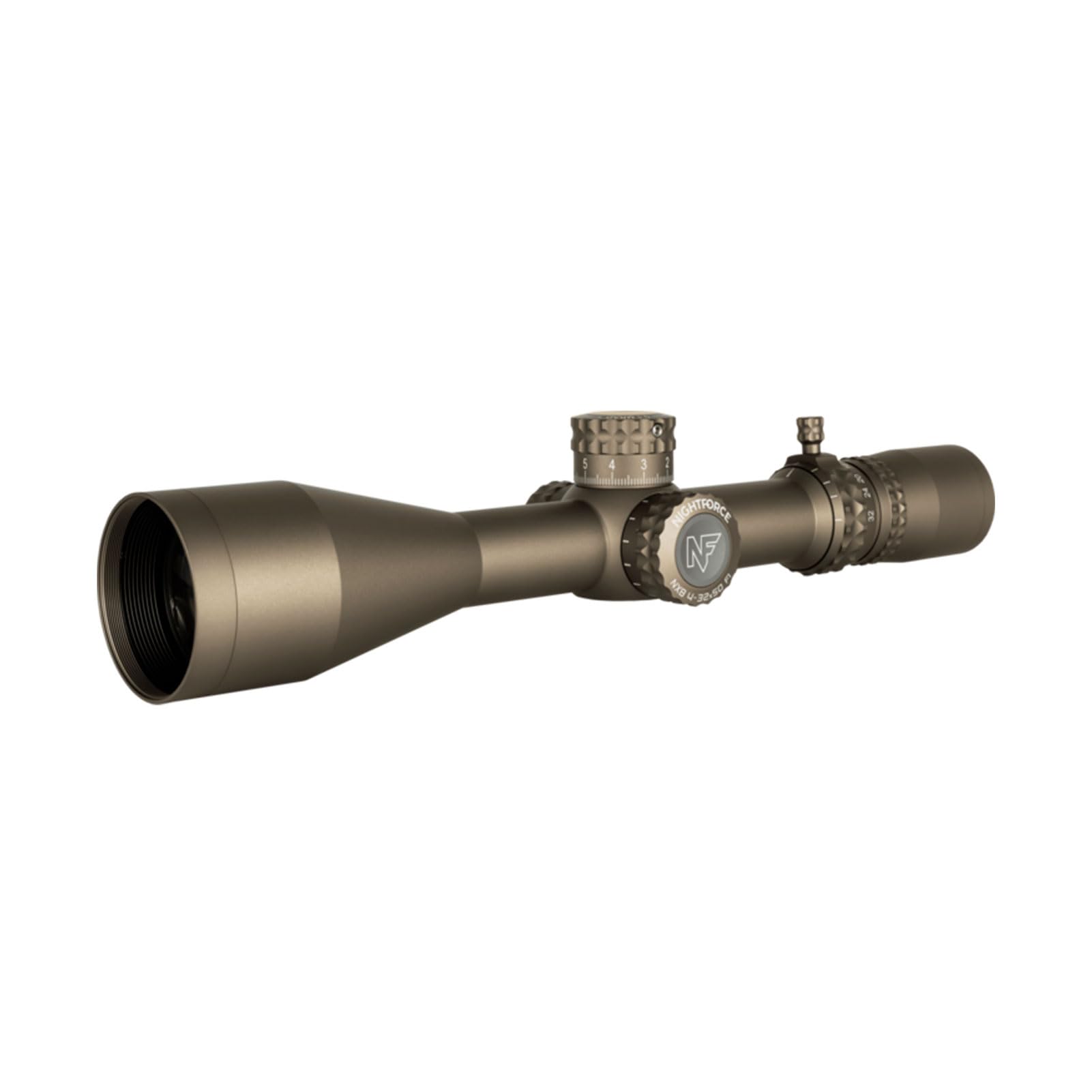 Nightforce NX8 30mm tube close-up highlighting compact length and weight.