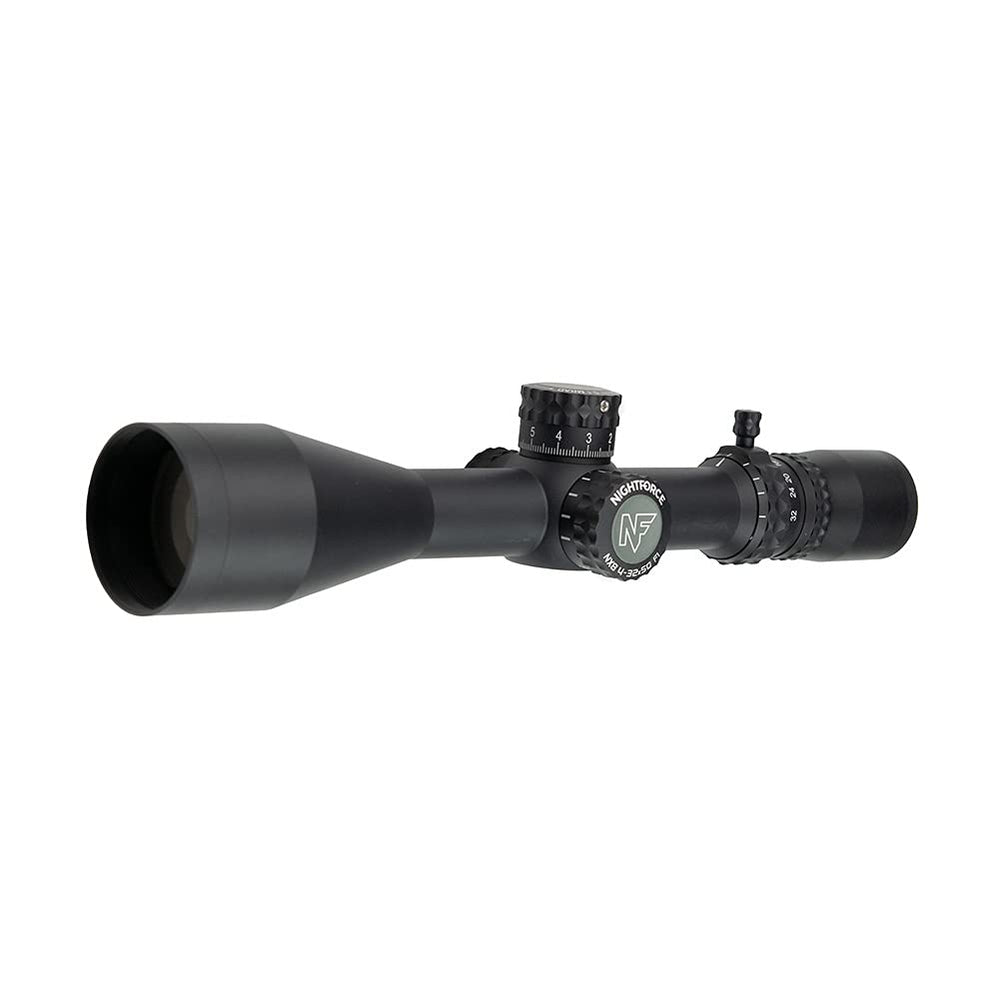 Nightforce NX8 illuminated reticle close-up for precise low-light aiming.
