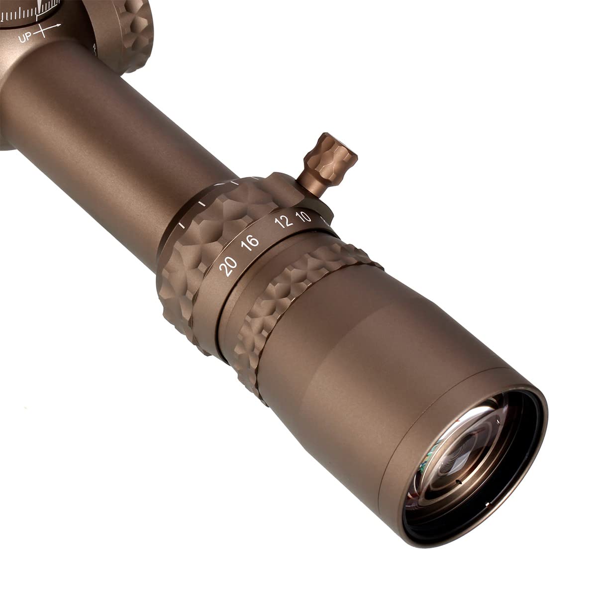 Nightforce NX8 8x magnification range on compact scope designed for versatile hunting.