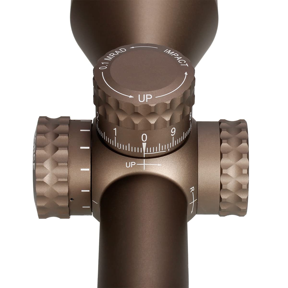 Nightforce NX8 compact hunting scope body showing rugged, streamlined design.