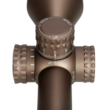 Nightforce NX8 compact hunting scope body showing rugged, streamlined design.
