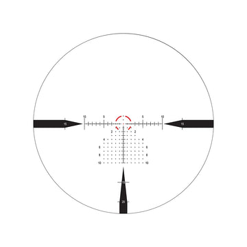 Nightforce NX8 field of view visualization across magnifications for target acquisition