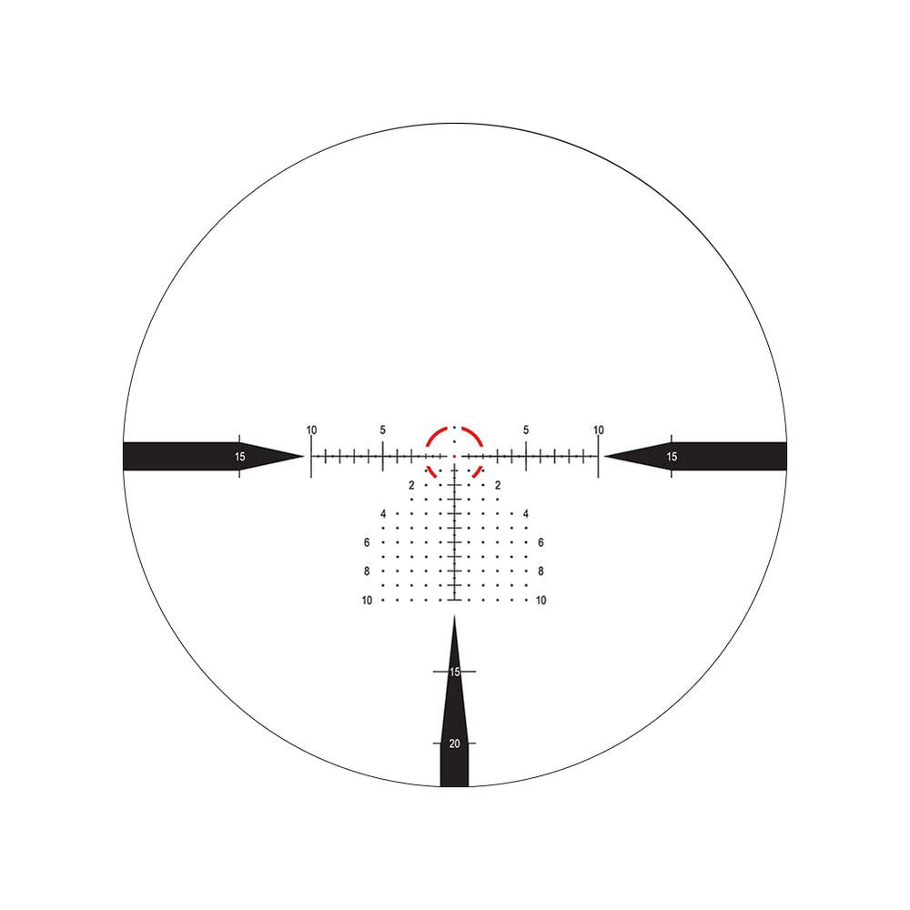 Nightforce NX8 field of view visualization across magnifications for target acquisition