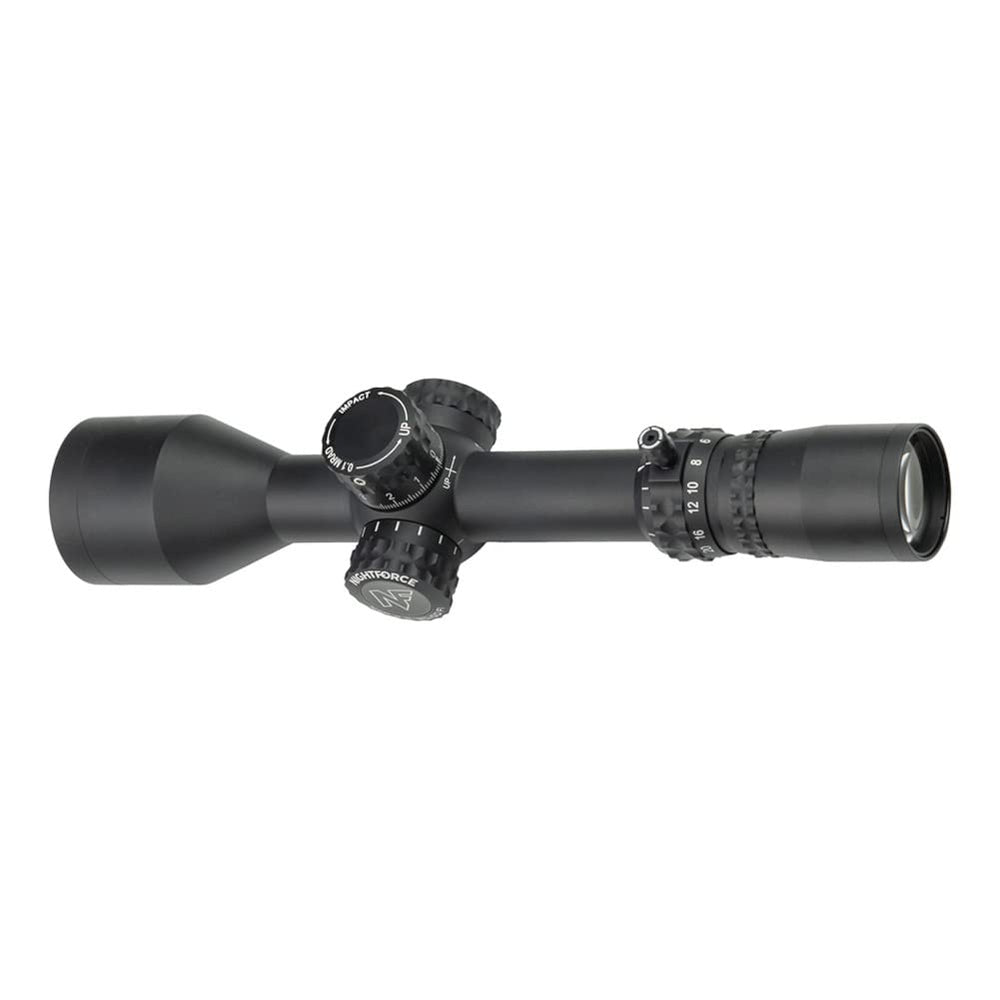Nightforce NX8 MIL-XT reticle close-up aiding fast targeting under stress.