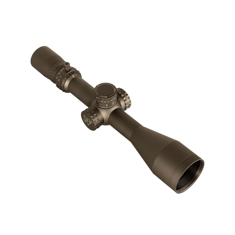 Nightforce NX8 parallax adjustment from 11 yards to infinity aiding precise focus.