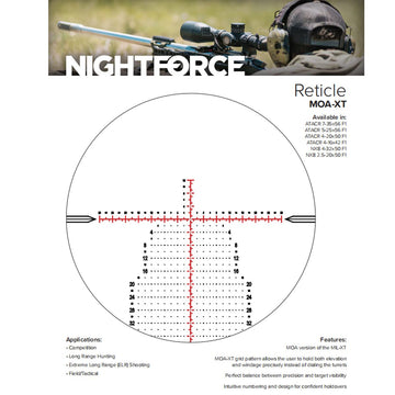 Nightforce NX8 PTL lever attached for rapid magnification changes