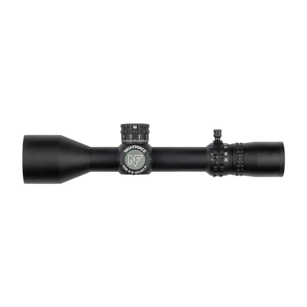 Nightforce NX8 compact rugged build in matte black for all-terrain hunting durability.