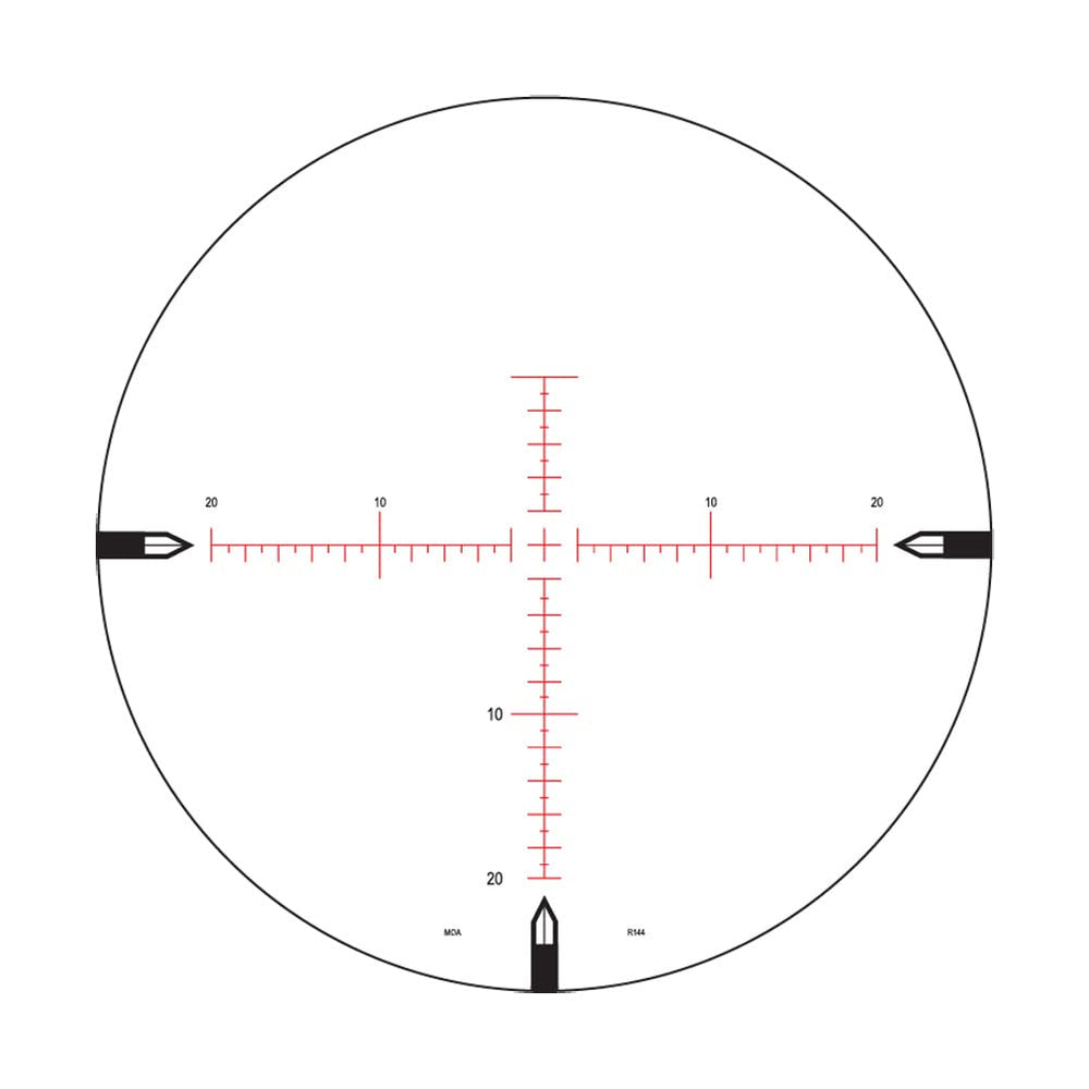 Nightforce NXS 8-32x56mm F2 adjustable eyepiece for precise focusing.
