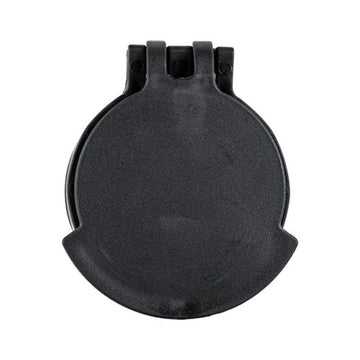 Nightforce objective-lens-cap rotation-positioning keeps cap accessible for quick scope use.