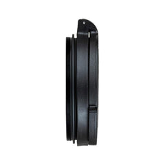 Nightforce objective spring-loaded-flip-up cap opens quickly for immediate lens access