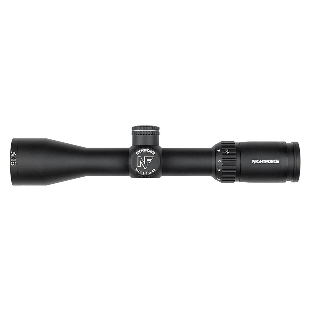 Nightforce SHV reticle Forceplex view demonstrates center illumination for quick target acquisition.