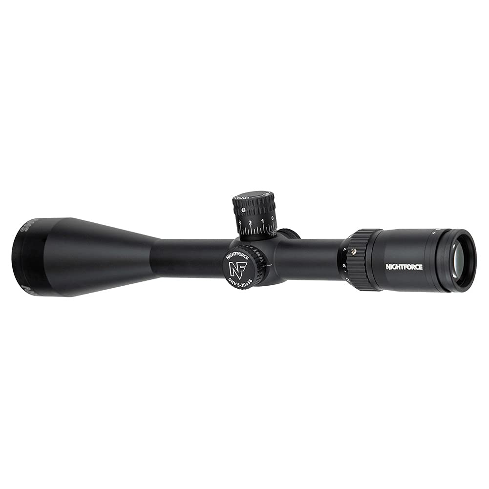 Nightforce SHV side-parallax knob shown for smooth focus control