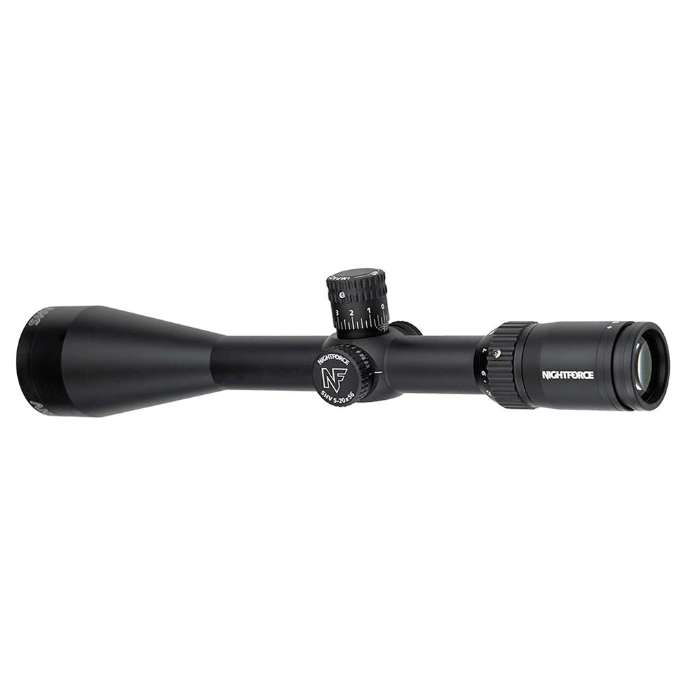 Nightforce SHV side-parallax knob shown for smooth focus control