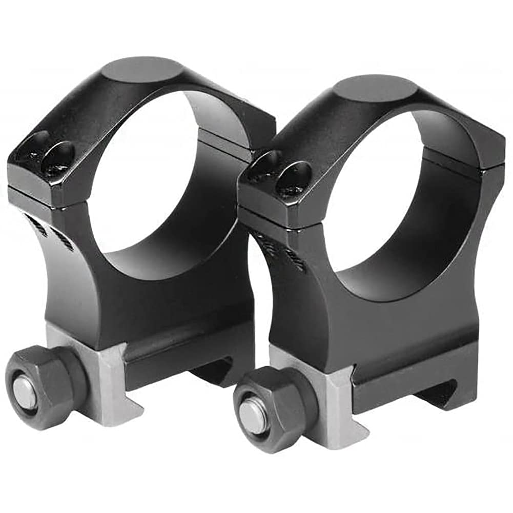 Nightforce Ultralite 34mm 4-screw ring set closeup highlighting lightweight strength and durability.