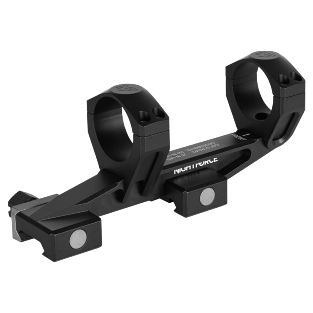 Nightforce UltraMount 34mm height detail of 1.540 inches for precise alignment.
