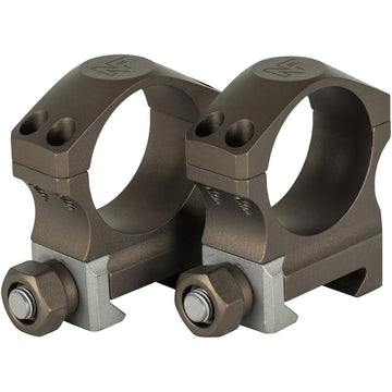 Nightforce X-Treme Duty Ultralite 34mm rings side profile for lightweight, recoil-ready mounting.