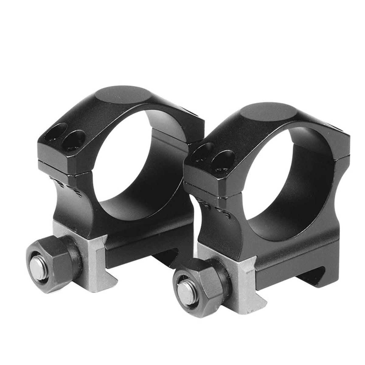 Nightforce X-Treme Duty Ultralite 30mm rings set demonstrates lightweight strength for steady scope mounting.