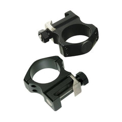 Nightforce X-Treme Duty rings with height option illustration showcases customizable fit for precise sight alignment.