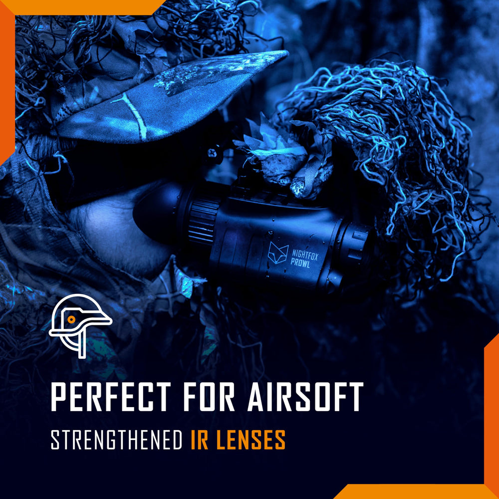 Nightfox Prowl digital sensor technology avoids glow risk while recording in low light.
